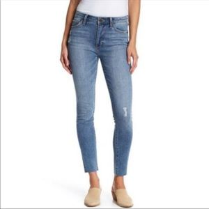 Sam Edelman Raw Hem Distressed Skinny Jeans